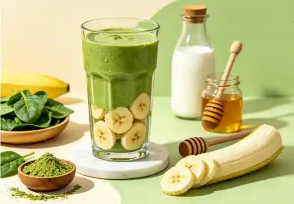 Matcha Powder in Smoothie Matcha Powder in Smoothie